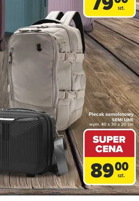Plecak samolotowy SEMI LINE 40x30x20cm promocja w Carrefour