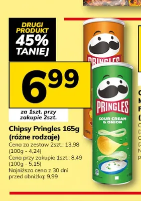 Chipsy Pringles Sour Cream & Onion promocja w Hitpol