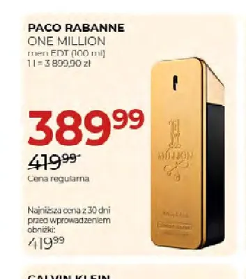 Woda toaletowa Paco Rabanne One Million promocja w Drogerie Jawa
