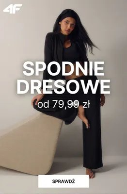Spodnie dresowe 4F promocja w 4F