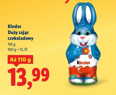 Duży zając czekoladowy promocja w Lidl