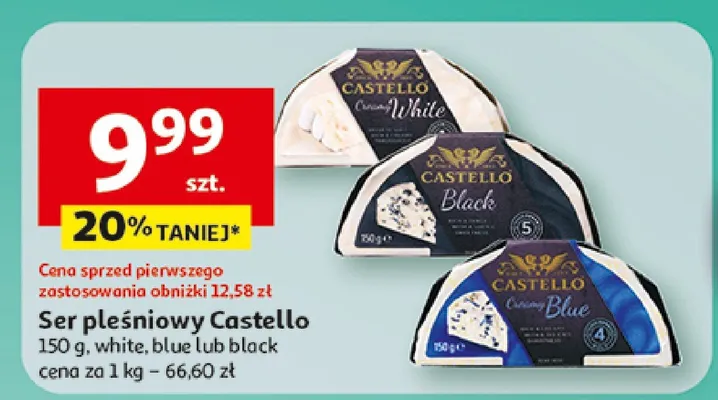 Ser pleśniowy white, blue lub black promocja w Auchan