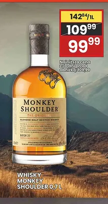 Whisky Monkey Shoulder promocja w Wafelek