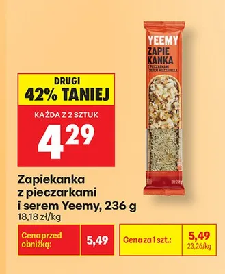 Zapiekanka z pieczarkami i serem Yeemy promocja w Biedronka