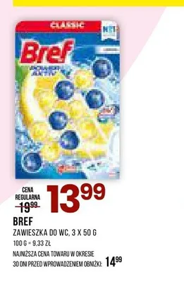 Zawieszka do WC Bref promocja w Drogerie Natura