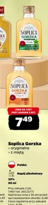 Napój alkoholowy soplica gorzka z miętą promocja w Netto