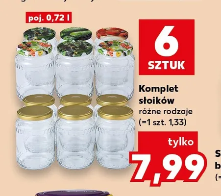 Komplet słoików 6-pak 0,72 l promocja w Kaufland