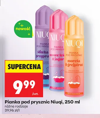 Pianka pod prysznic Niuqi promocja w Biedronka