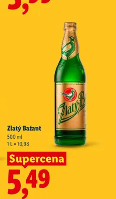 Piwo Zlatý Bažant promocja w Lidl