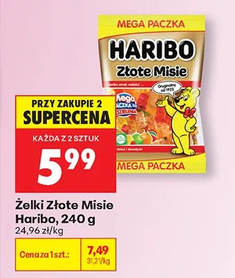 Żelki Złote Misie promocja w Biedronka