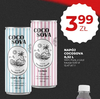Napój kokosowy Cocosova 100% Pure promocja w Duży Ben
