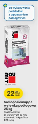 Samopoziomująca wylewka podłogowa 25 kg Baumit promocja w Castorama