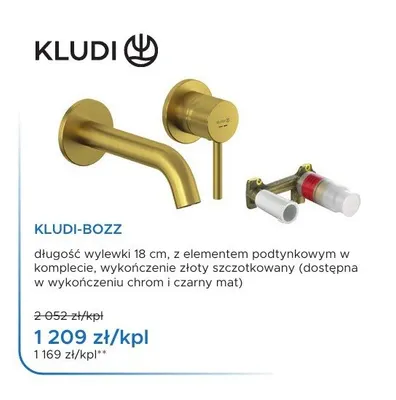 Bateria umywalkowa podtynkowa Kludi Bozz promocja w Blu Salony Łazienek