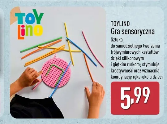 Gra sensoryczna TOYLINO promocja w Aldi