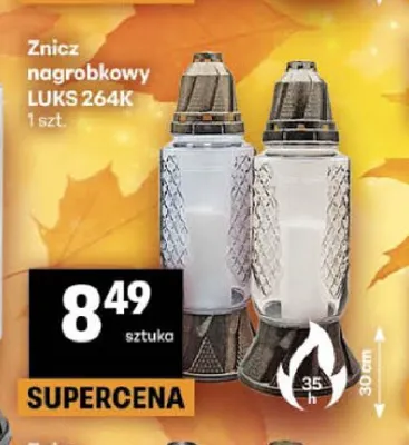 Znicz nagrobkowy Luks 264K promocja w Delikatesy Centrum