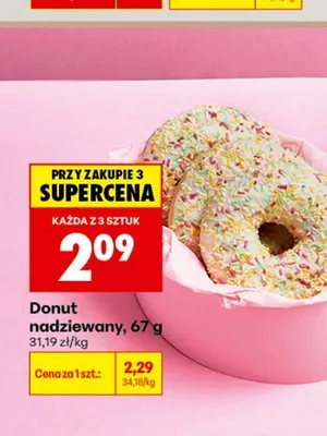 Donut nadziewany promocja w Biedronka