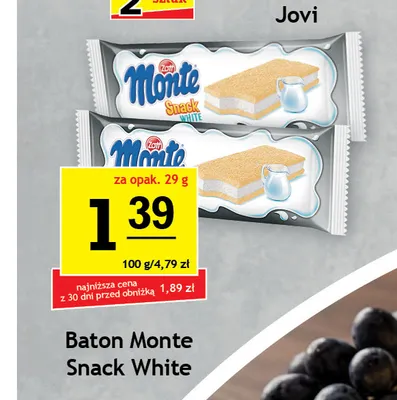 Baton Monte Snack White promocja w Gram Market