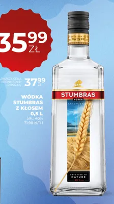 Wódka Stumbras z kłosem promocja w Duży Ben