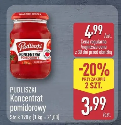 Koncentrat pomidorowy promocja w Aldi