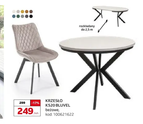 Krzesło K520 Bluvel beżowe promocja w Komfort