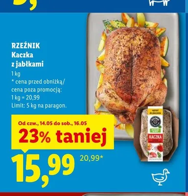 Kaczka z jabłkami Rzeźnik promocja w Lidl