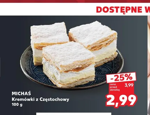 Kremówki z Częstochowy Michaś promocja w Kaufland
