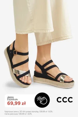 Espadryle damskie Jenny promocja w CCC