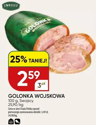 Golonka wojskowa promocja w Chata Polska