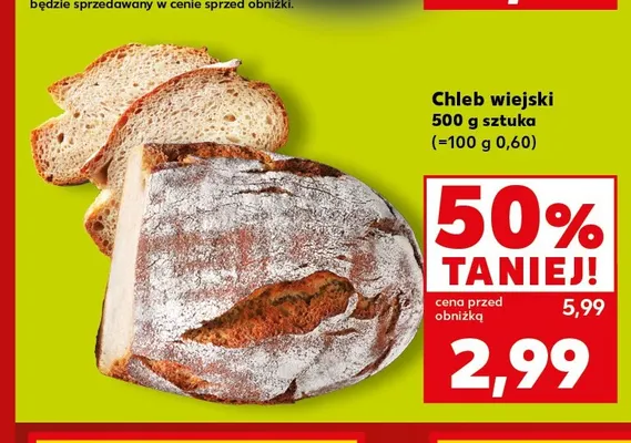 Chleb wiejski promocja w Kaufland