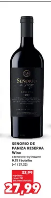 Wino czerwone wytrawne Señorio de Paniza Reserva promocja w Kaufland