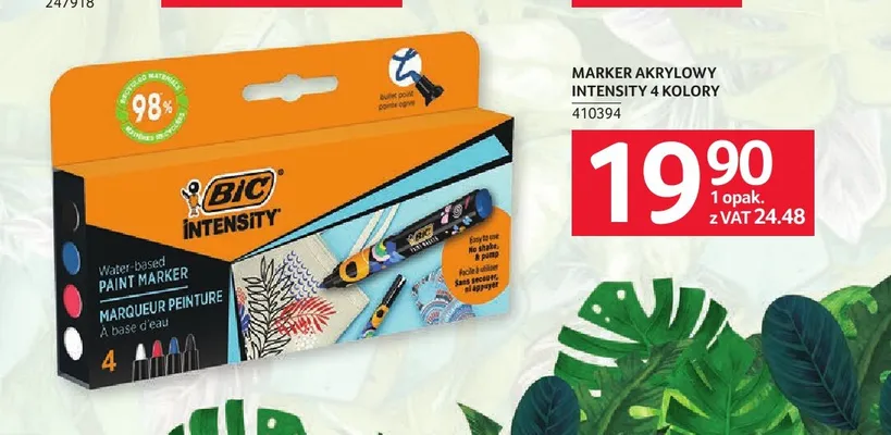 Marker akrylowy BIC Intensity 4 kolory promocja w Selgros