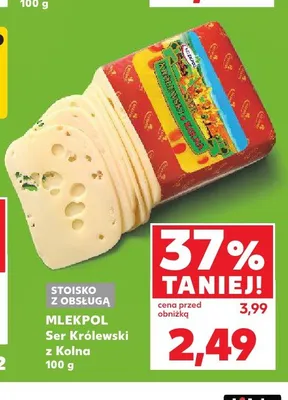 Ser Królewski z Kolna Mlekpol promocja w Kaufland