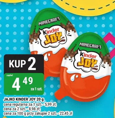 Jajko Kinder Joy 20g promocja w bi1