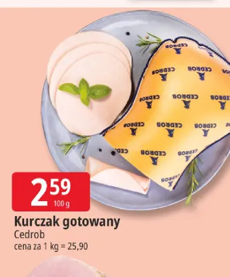 Kurczak gotowany Cedrob promocja w Leclerc