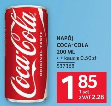 Napój promocja w Selgros