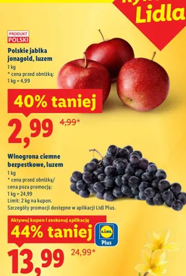 Jabłka jonagold, luzem promocja w Lidl