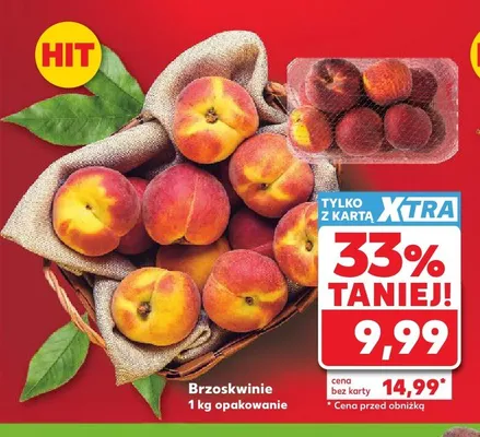 Brzoskwinie promocja w Kaufland