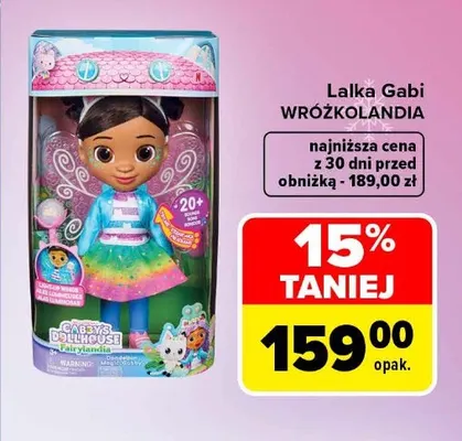 Lalka Gabi Wróżkolandia Gabby's Dollhouse promocja w Carrefour