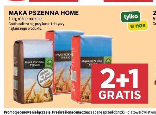 Mąka pszenna typ 500 Home promocja w Stokrotka