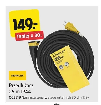 Przedłużacz STANLEY 25 m promocja w Jula