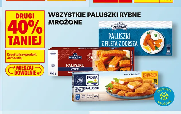 Paluszki rybne panierowane Family Fish promocja w Biedronka