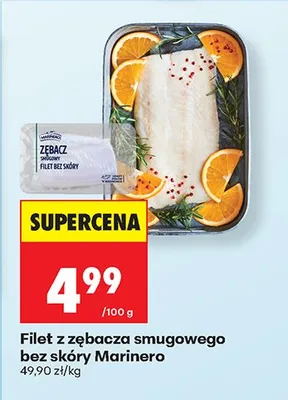 Filet z zębacza smugowego bez skóry promocja w Biedronka