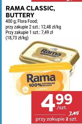 Rama Classic Buttery Flora Food promocja w Stokrotka