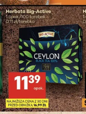 Herbata czarna Big-Active Ceylon promocja w Delikatesy Centrum