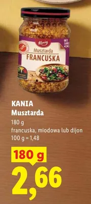 Musztarda francuska, miodowa lub dijon promocja w Lidl