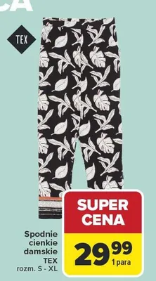 Spodnie cienkie damskie promocja w Carrefour