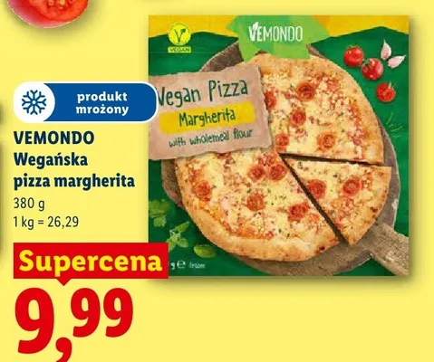 Wegańska pizza margherita VEMONDO promocja w Lidl