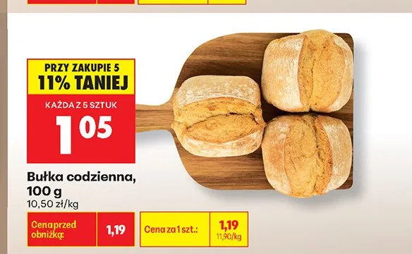 Bułka codzienna promocja w Biedronka