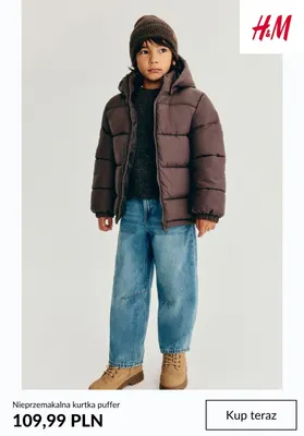 Nieprzemakalna kurtka puffer H & M promocja w H&M
