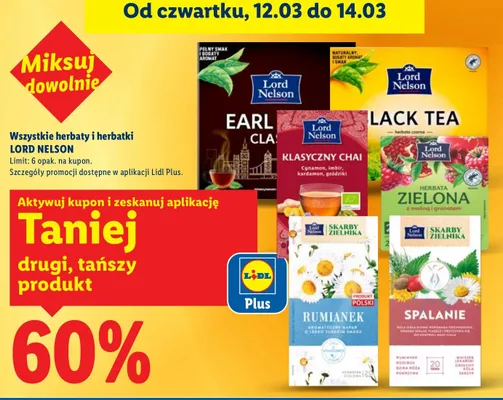 Herbata Earl Grey Classic promocja w Lidl